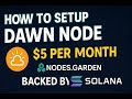 How to setup Dawn node | Hindi full guide | One click setup at nodes.garden