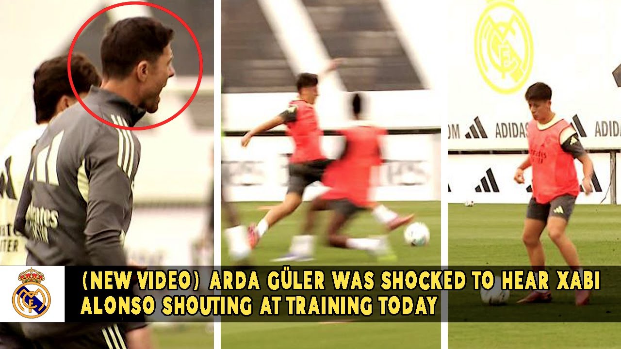 [NEW VIDEO] ARDA GÜLER WAS SHOCKED TO HEAR XABI ALONSO SHOUTING AT TRAINING TODAY