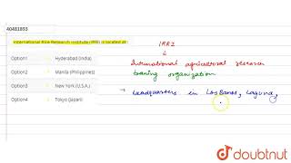 International Rice Research Insute Irri Is Located At