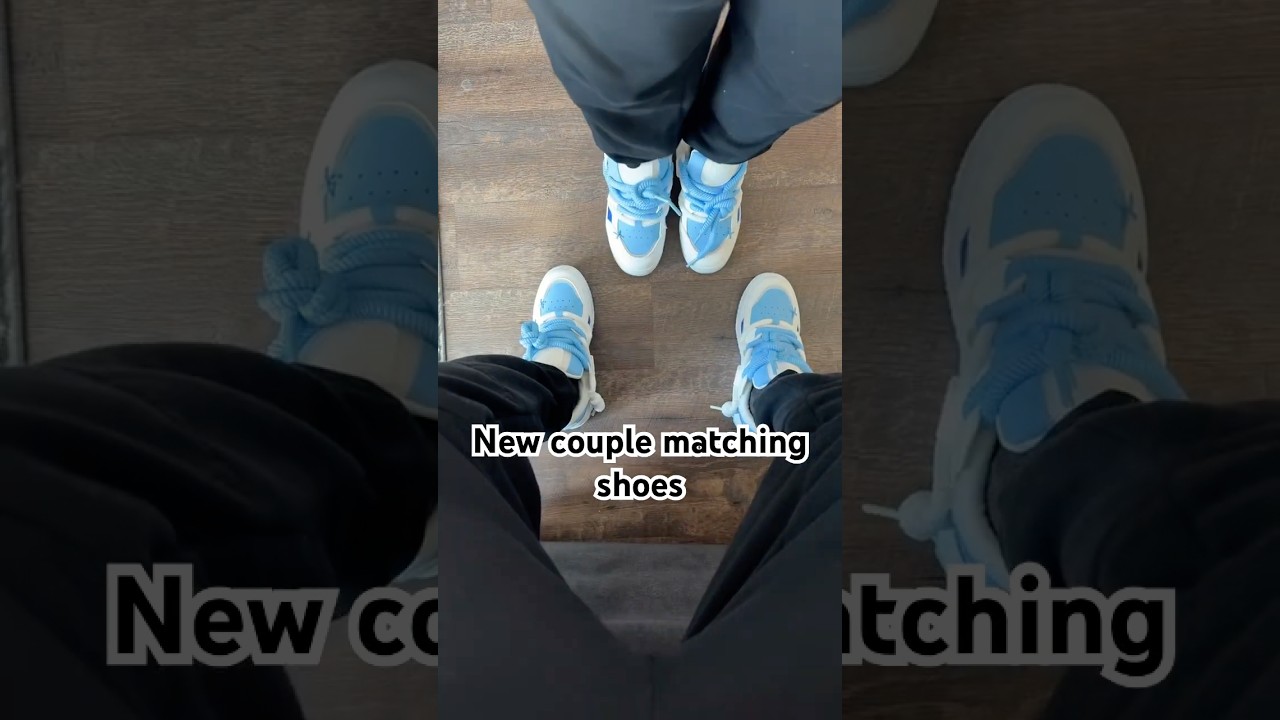 New couple matching shoes 