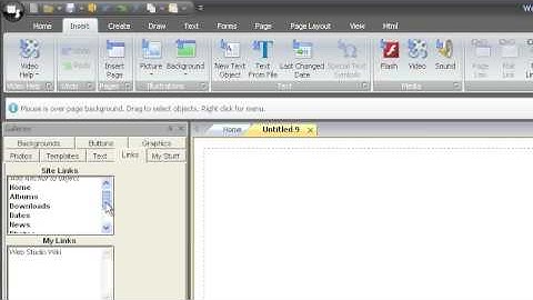 WebstudioTV: Insert Tab - Pages Group