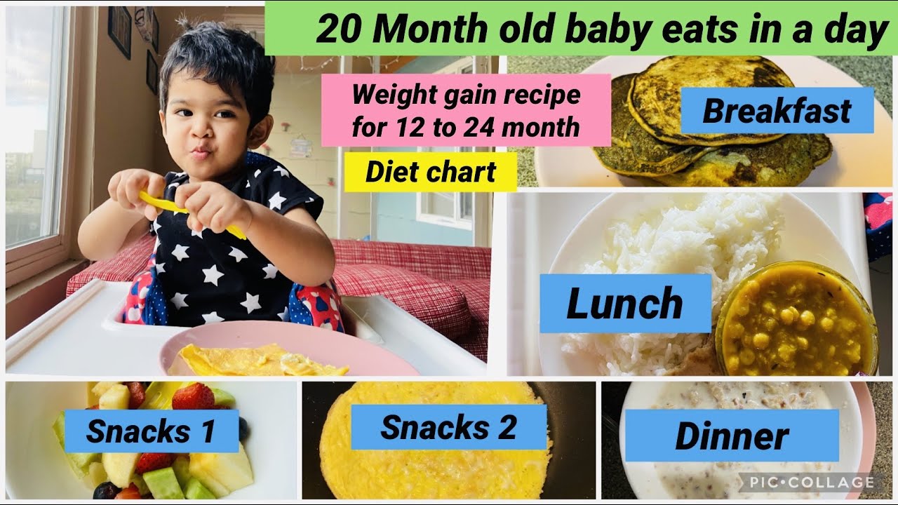 What My 20 Month Old Baby Eats In a Day /Weight Gain Recipe For 12 To