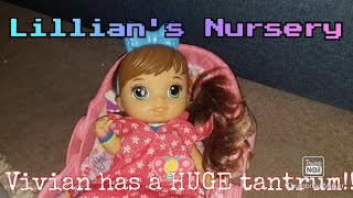 Baby Alive: Vivian throws a HUGE tantrum | Lillian's Nursery