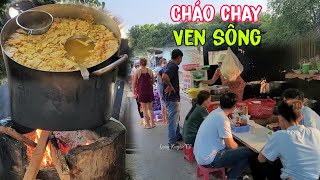 Bất ngờ trước quán cháo chay siêu ngon ven sông có khách đông nghẹt