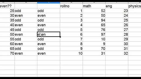 IF function in open office spreadsheet