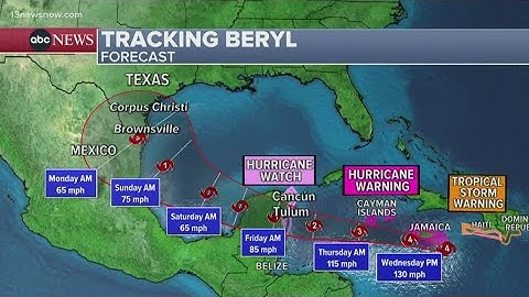 Jamaica in the path of Category 4 Hurricane Beryl