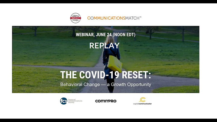 COVID-19 Reset: Behavioral Change-Growth Opportunity: Michael Solomon, Leslie Zane, Stephan Wiedner