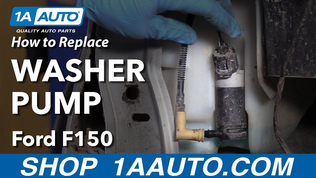 How to Replace Windshield Washer Pump 09-14 Ford F-150 - YouTube