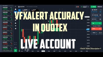 VFXAlert Accuracy In Quotex | Automatic Trading Signals Live Account Trading Proof