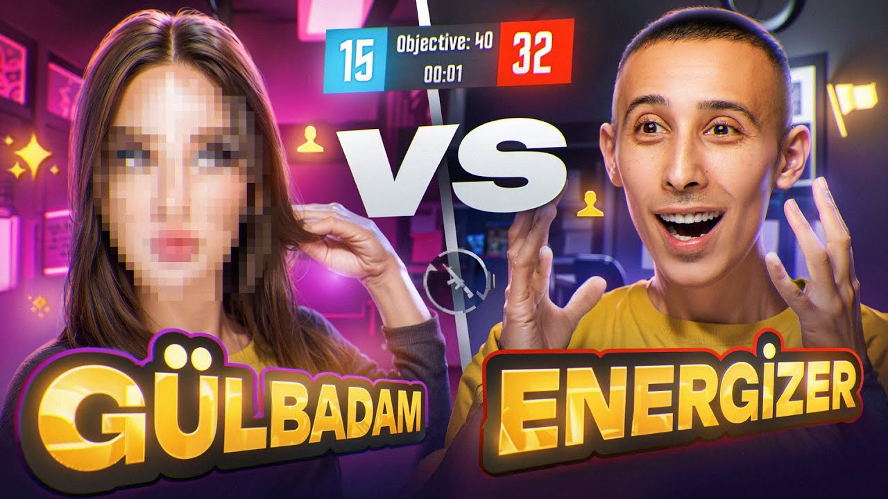 GÜLBADAM VS ENERGİZER! / QİZ OYUNÇU İLƏ VS!