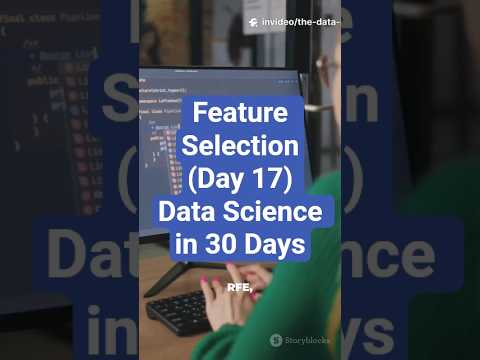Feature Selection in Data Science | Data Science in 30 Days | #datascience #foryou #shorts #ml #ai