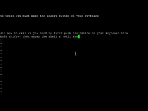 How to exit vim vi on linux/unix