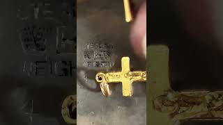 Will 24 Karat 9999 Gold Scratch Sterling Silver? Gold Hardness Demonstration #goldpurity #jewelry
