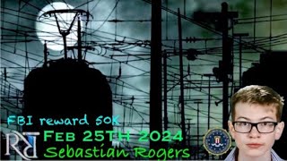 Sebastian  Rogers vanished on February 25th 2024 last seen on camera at 6:25pm 