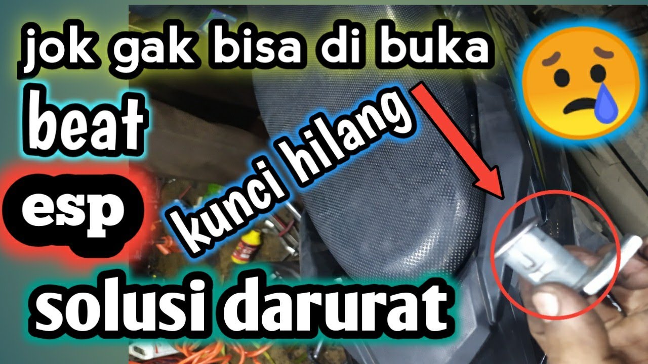 Cara buka jok motor beat street tanpa kunci | cara buka jok beat esp