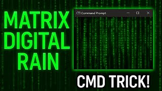Matrix Digital Rain Effect | Falling Code on CMD [Hindi Tutorial]
