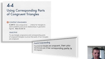 Geometry 4-4 Using CPCTC: Introduction and Solve It