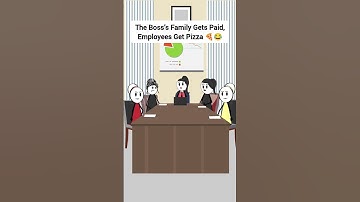 The Boss’s Family Gets Paid, Employees Get Pizza #corporate #animation #gplus #skits