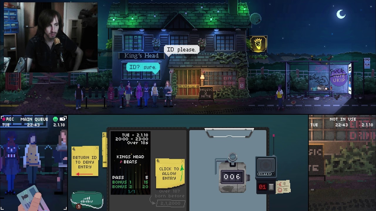 NOT TONIGHT! | Bouncer simulator ('Papers, Please' clone)