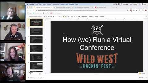 How (we) Run a Virtual Conference and How You Can, Too