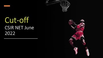 cutoff CSIR NET June 2022 NEW BATCH for NET 2023 starting from 18th