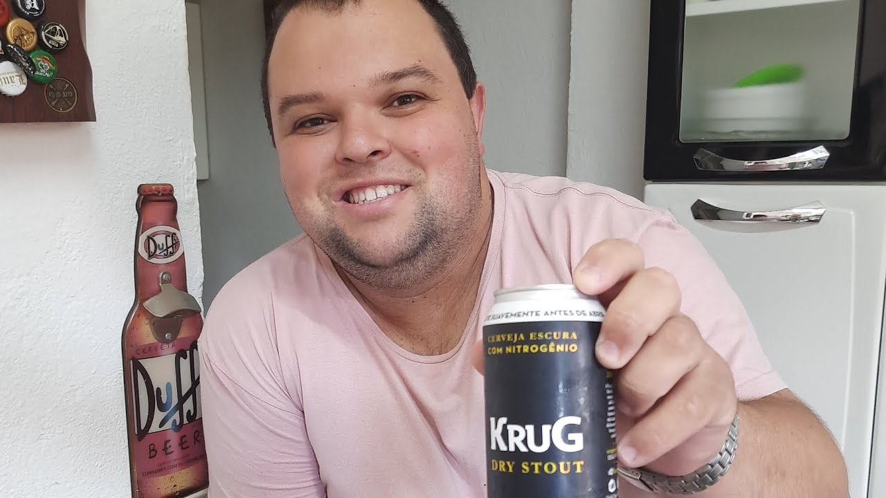 Degustação da cerveja Krug Dry Stout - a Guiness Brasileira 