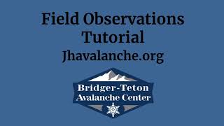 Field Observations Tutorial