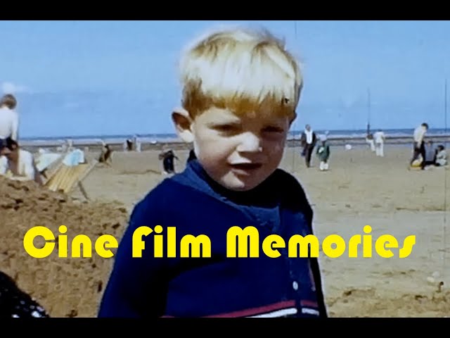 Vintage Llandudno Beach 1960s Home Movie Cine Film class=