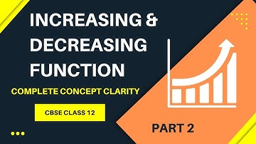 Application of derivatives ( increasing and decreasing function) part 2 @ManiTutorial