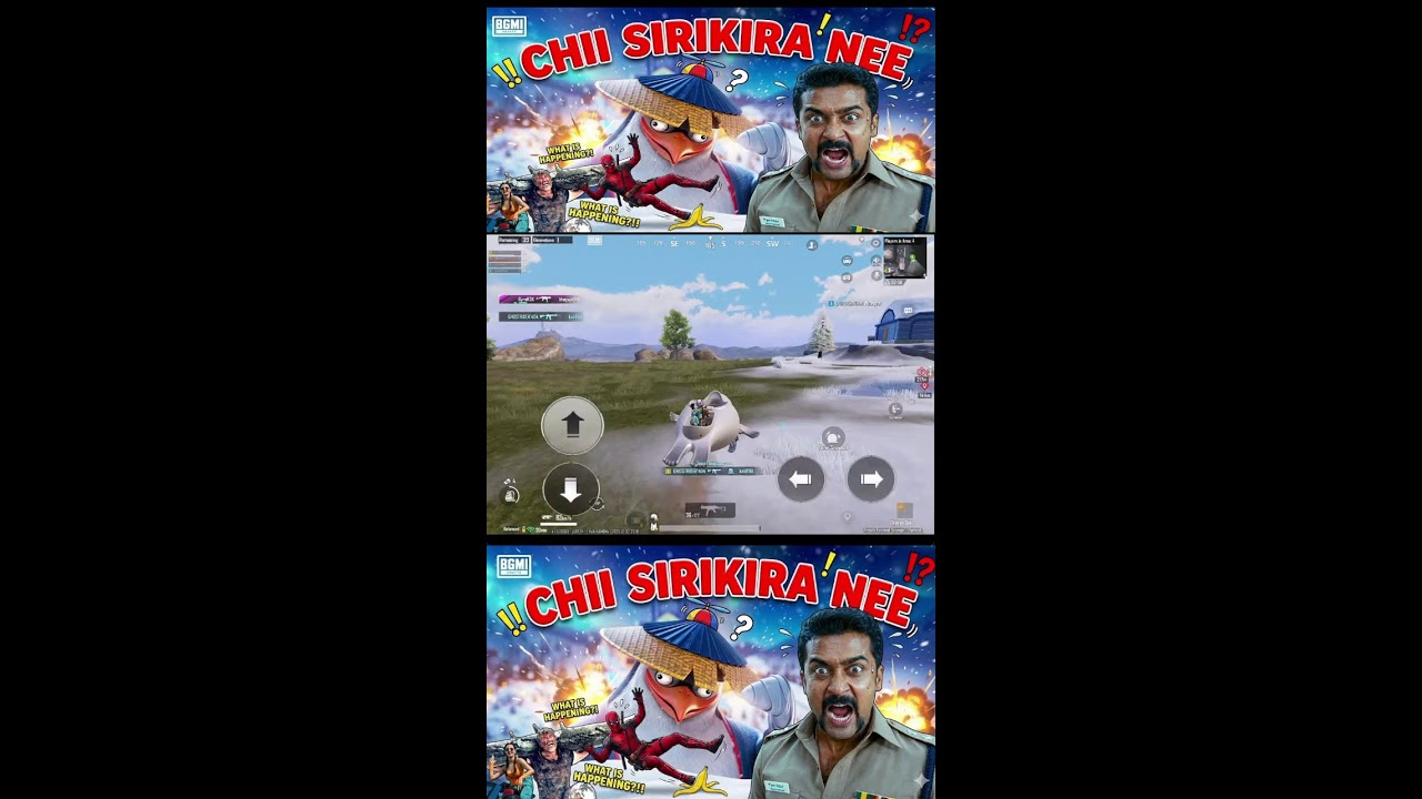 Chi sirikira nee! 😂🔥Durai Singam level atrocity moments in BGMI! 💣 (Portrait)