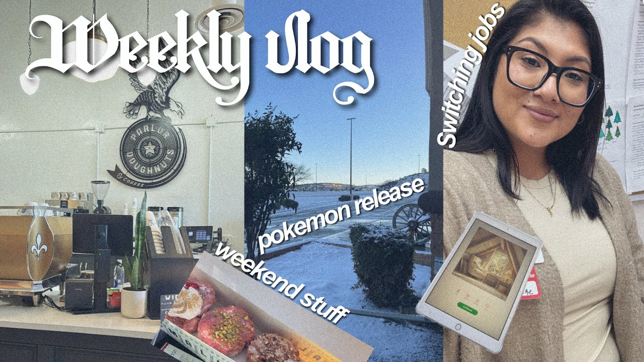 Weekly vlog ❄️ Thrift haul spent less than $15, Pokemon release, preparing for 1st day at new job