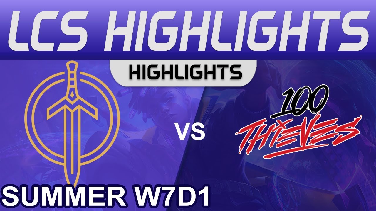 GG vs 100 Highlights LCS Summer Season 2022 W7D1 Golden Guardians vs 100 Thieves by Onivia