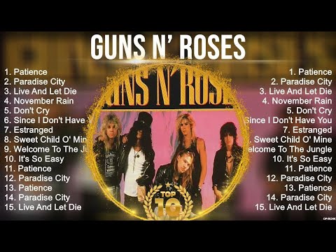 Guns N Roses Greatest Hits ~ Best Songs Of 80S 90S Old Music Hits Collection