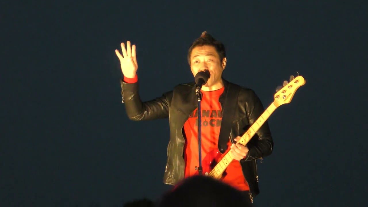 鴻巣花火大会 2023の会場に、はなわ さんが居た.「翔んで埼玉」で盛り上げてくれました。ありがとう!!