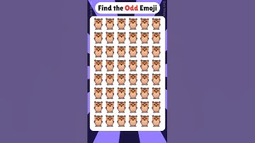🔥Find the Odd Emoji | Emoji Quiz 2 ✅ #shorts #emojichallenge #emoji