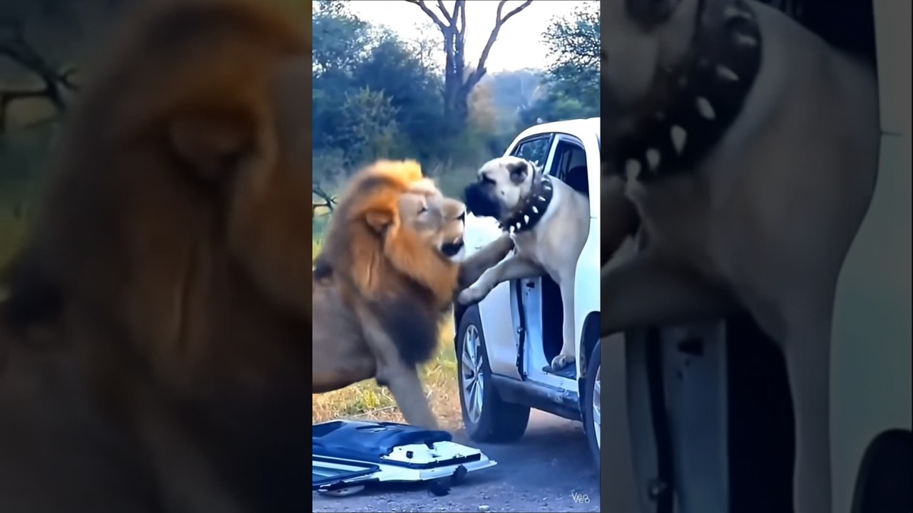 kangal dog vs lion 