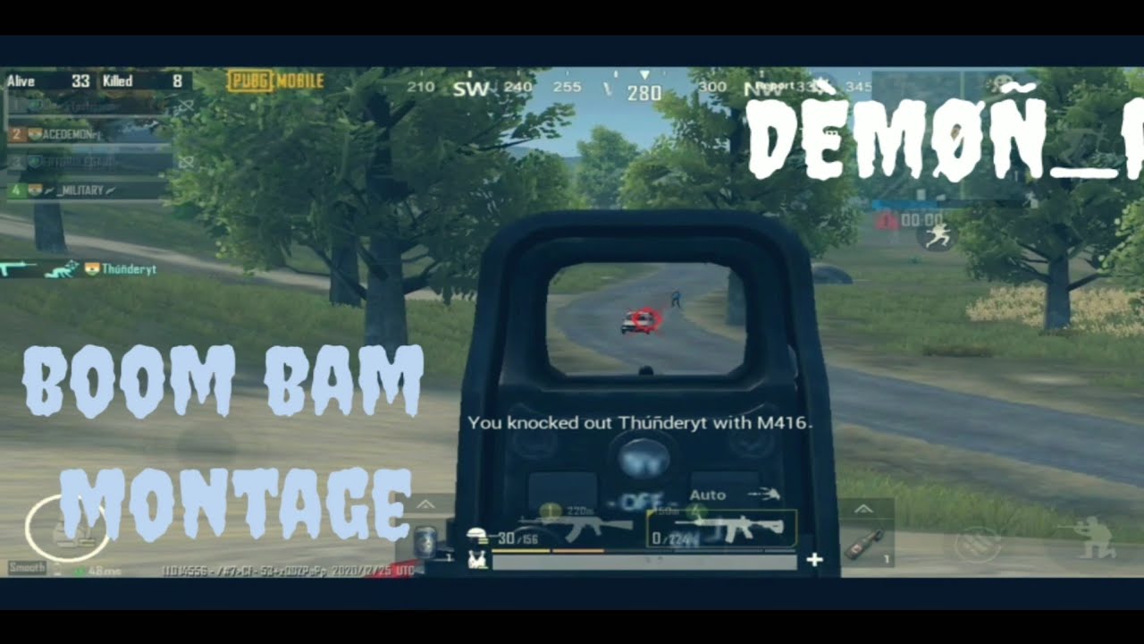 BOOM BAM MONTAGE || 4 finger + full gyro gameplay || DEMON_rj Gameplay