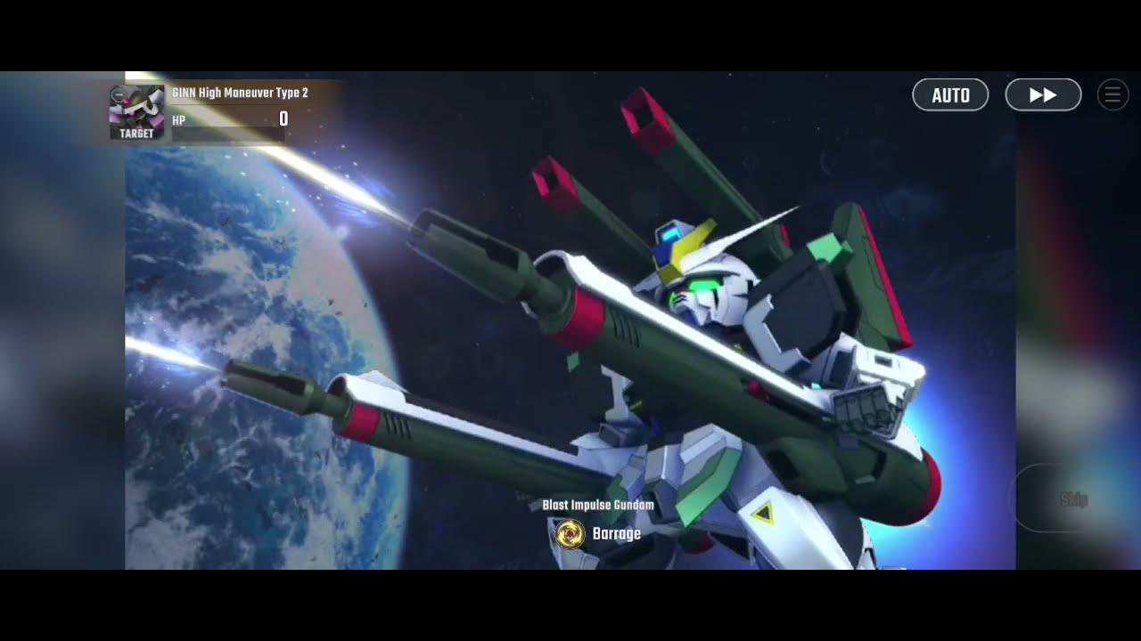SD GUNDAM G GENERATION ETERNAL BLAST IMPULSE GUNDAM ALL SKILL 