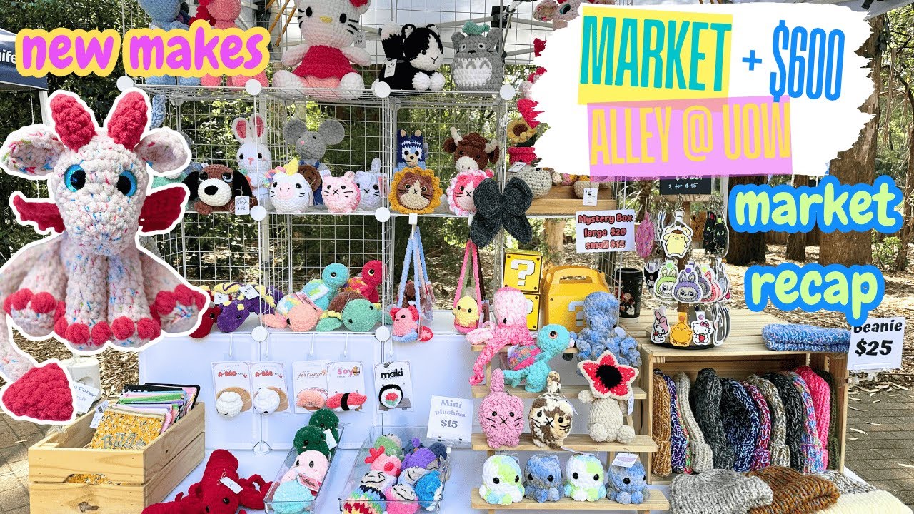 Вернуться к видеоблогу Uni Market/Crochet Market, подготовке и результатам, что было продано и вс...