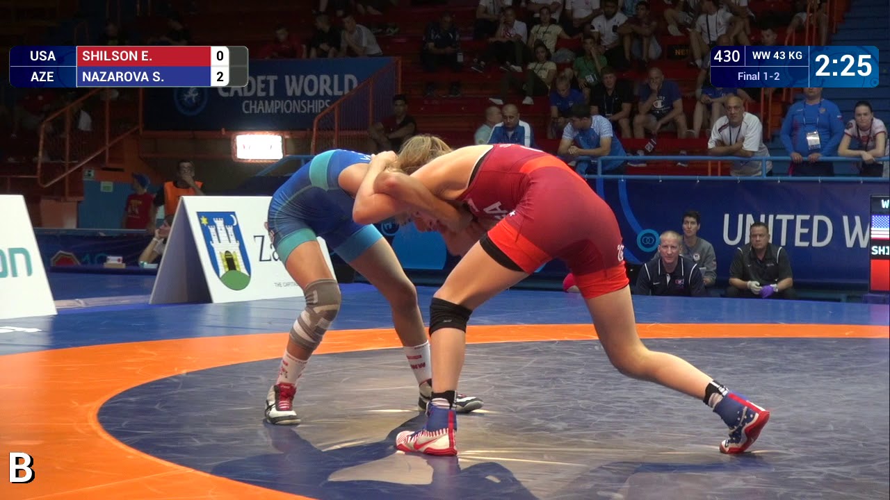 GOLD WW - 43 kg: E. SHILSON (USA) v. S. NAZAROVA (AZE)