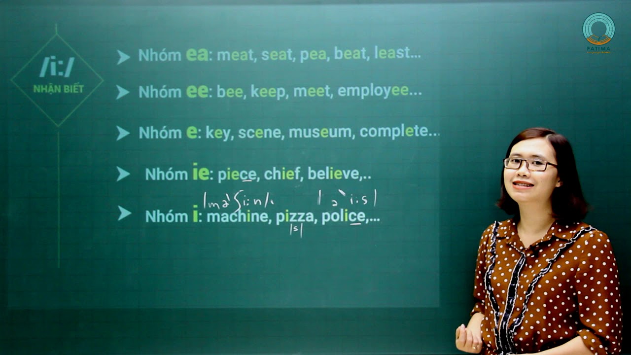 Nhận biết và phát âm nguyên âm đơn p1