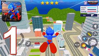 Huggy Rope Hero: City Crime - Gameplay Walkthrough Part 1 - Huggy Rope Crime City (iOS, Android) screenshot 4