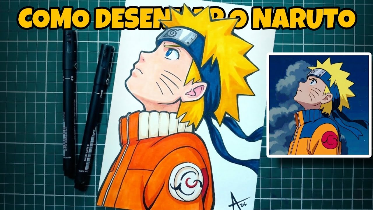 COMO DESENHAR O NARUTO