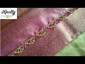 New Saree Kuchu Design | Double Colour Flower Crochet Saree Tassels | www.knottythreadz.net