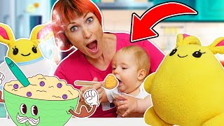 Cooking food for Baby Dorian in a new episode of the Mommy for Lucky show! Videos for kids with toys screenshot 5