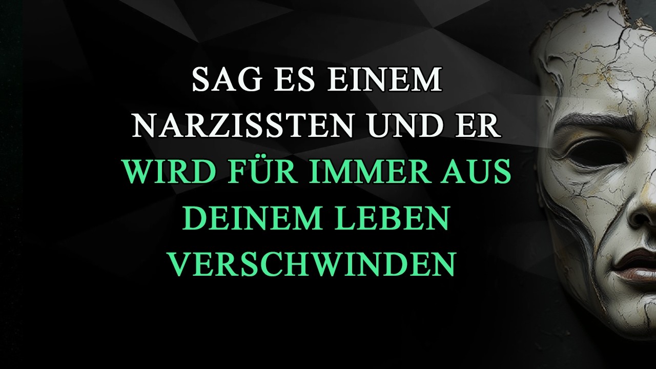 Sag es dem Narzissten, und er wird dich nie mehr beunruhigen