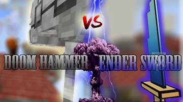 DOOM HAMMER vs ENDER SWORD - Lucky Block Skywars | Blockman Go Gameplay (Android , iOS)