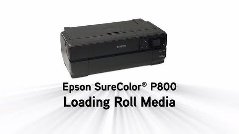 Epson SureColor P800 | Loading Roll Paper