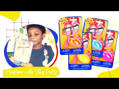 Playtime with Silly Putty Super Brite Mystery Egg - Crayola Silly Putty Super Brite Unboxing