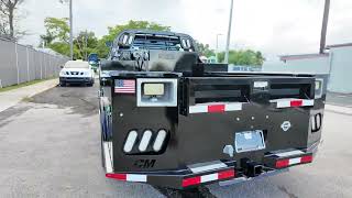 C08642-FOR SALE: 2018 FORD F-550 SUPER DUTY 4X4 FLATBED WITH CM TRUCK BEDS STEEL TRADESMEN BODY